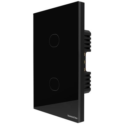 Interruptor Touch Smart Tramontina Preto com 2 Canais