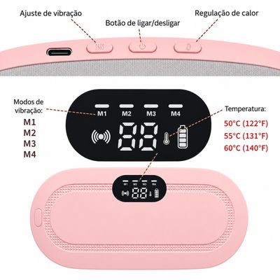 Massageador Elétrico para Alívio de Cólicas USB