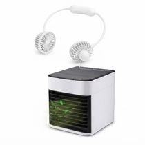 Kit Verão Conforto: Mini Ar Condicionado Portátil + Ventilador de Pescoço