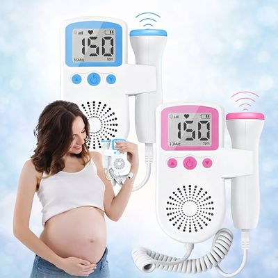 Monitor Fetal Doppler Portátil Digital Azul