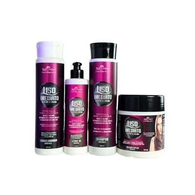 Kit Liso Imediato Redutor de Volume Bell Corpus - 4 Itens