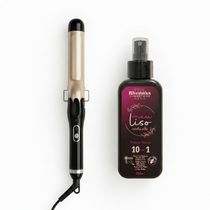 Kit Cachos Perfeitos: Modelador Profissional + Protetor Térmico 10 em 1