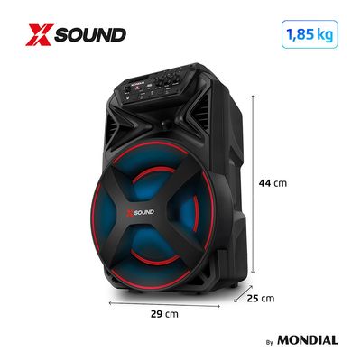 Caixa de Som Bluetooth CM300 Xsound Mondial Preta