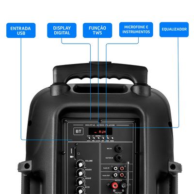 Caixa de Som Bluetooth Cm650 Xsound Mondial