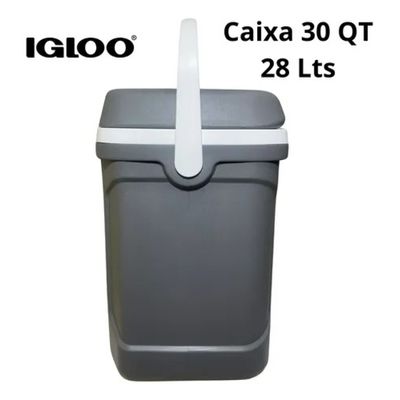 Caixa Térmica Cooler Profile II 30 QT 28 Lts Igloo Coleman Cinza