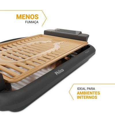 Churrasqueira Elétrica Philco Antiaderente Gold 1200W PCQ10A 127V