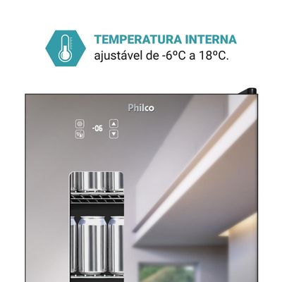 Cervejeira Philco 100L 3 em 1 Display Digital PCV10A 127V