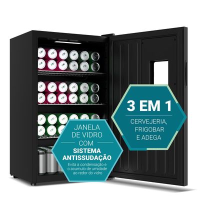 Cervejeira Philco 100L 3 em 1 Display Digital PCV10A 127V