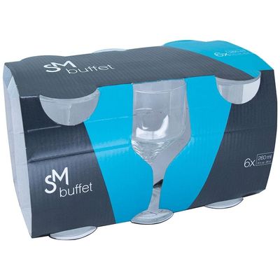 Conjunto de Taças para Vinho SM Buffet 260 ml – 6 Peças