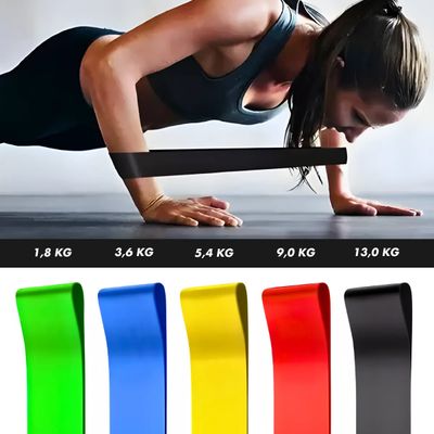 Extensores e Elasticos Para Exercícios Físicos Kit 10 Elásticos