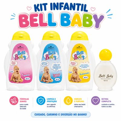 Kit Higiene Infantil Bell Baby 4 Itens