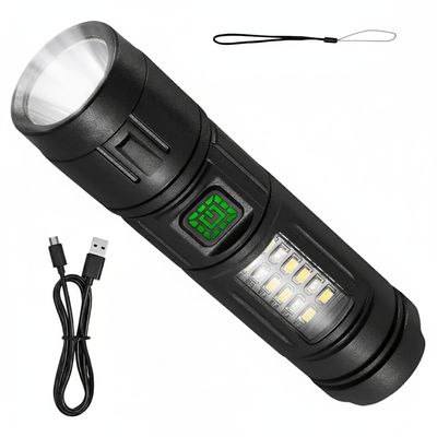 Combo Compressor Digital + Lanterna de Emergência USB