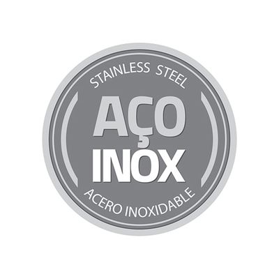 Espagueteira em Inox Brava com Duas Alças e Fundo Triplo 24cm - Tramontina Cinza