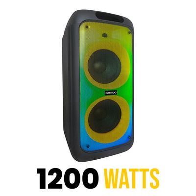 Caixa de Som Bluetooth 1200W Partybox DW2000 Daewoo Preta