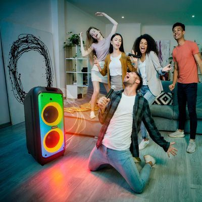 Caixa de Som Bluetooth 1200W Partybox DW2000 Daewoo Preta