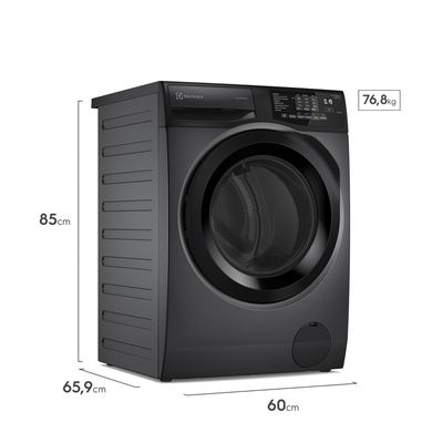 Lava e Seca Electrolux 12Kg Cinza Ônix Inverter com Água Quente e Lavagem Inteligente (LSC12) 127V