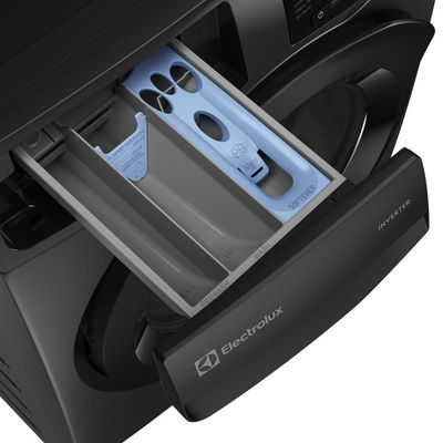 Lava e Seca Electrolux 12Kg Cinza Ônix Inverter com Água Quente e Lavagem Inteligente (LSC12) 127V