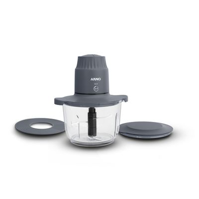 Processador de Alimentos Arno Choppeo CH01 500W com Recipiente de Vidro 2L Cinza / 110