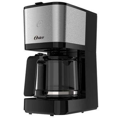 Cafeteira Elétrica Oster OCAF600 32 Xícaras - Preta/Inox Inox,Preto / 110