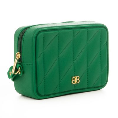 Bolsa Transversal Feminina Be Forever Glossy Rafitthy 13308 Verde