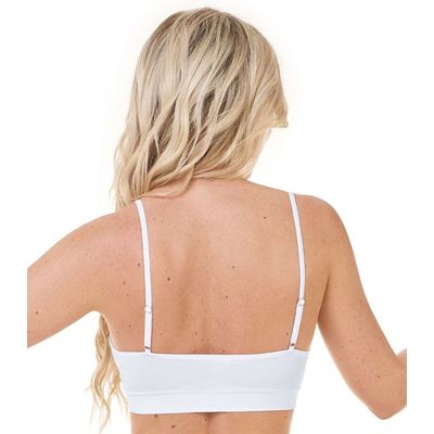 Top De Alça Sem Costura Zee Rucci Branco G / Branco