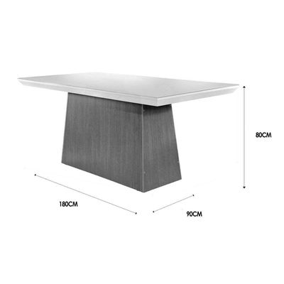 Mesa Sala Jantar Luna + 6 Cad Athenas Capuccino Rufato