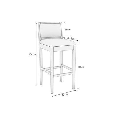 Banqueta Sala Jantar Kit 4un Sara Carvalho Kappesberg