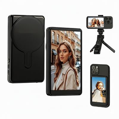 Tela Monitor de Selfie Vlog para Celular Cinza