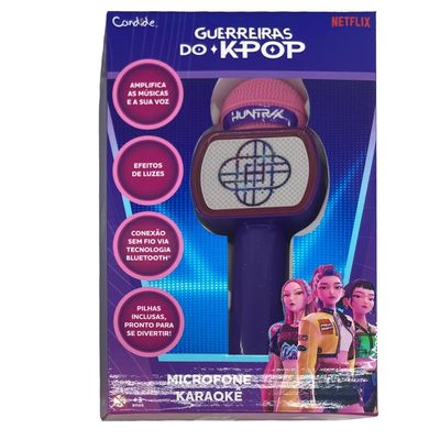Microfone Musical com Bluetooth Guerreiras do K-Pop