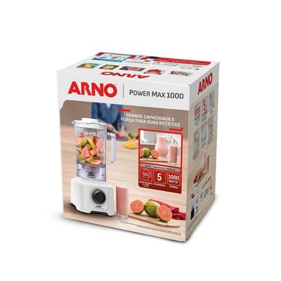 Liquidificador Arno Power Max LN51 1000W Jarra 3,1L Branco / 127V