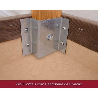 Mesa Sala Jantar Luiza + 6 Cad Bella Nature/Linho Henn