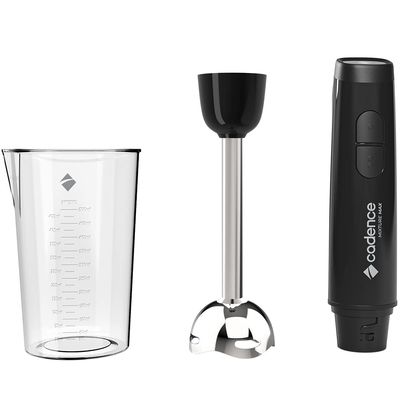 Mixer Cadence Mixture Max 2 em 1 Inox com Copo Medidor Lâminas em Aço Inoxidável Preto / 110