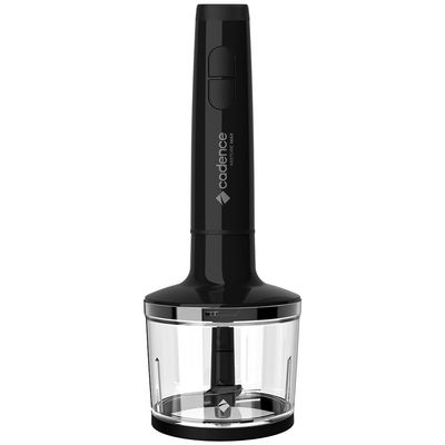 Mixer Cadence Mixture Max 2 em 1 Inox com Copo Medidor Lâminas em Aço Inoxidável Preto / 110