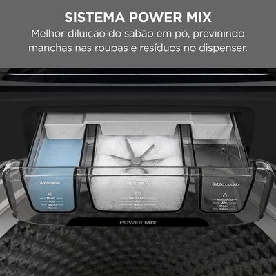 Máquina de Lavar Roupas Midea Wave Agitator 16kg Branca 13 Programas Timer Digital Branco / 110