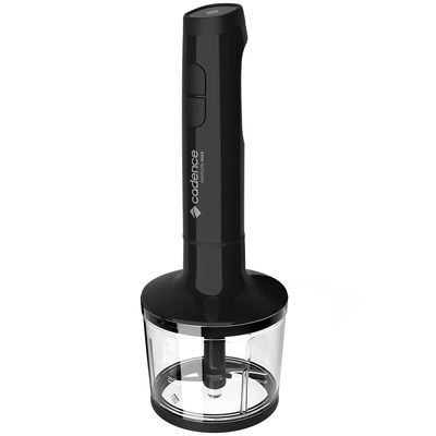 Mixer Cadence Mixture Max 2 em 1 Inox com Copo Medidor Lâminas em Aço Inoxidável Preto / 110