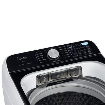 Máquina de Lavar Roupas Midea Wave Agitator 16kg Branca 13 Programas Timer Digital Branco / 110