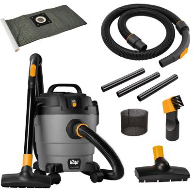 Aspirador de Água e Pó WAP GTW 10 Maré 1400W Portátil Função Sopro Capacidade 10 Litros Preto / 110