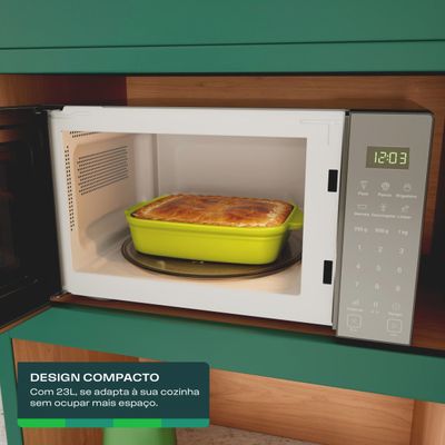 Micro-ondas Consul 23L CMS23AR com Função Marmita Design Compacto Inox Inox / 220