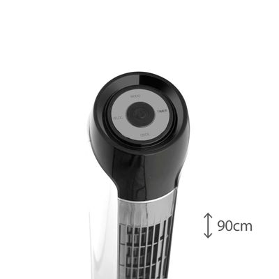 Ventilador de Torre 90cm Spirit SKY com 3 Velocidades, Controle Remoto e Timer de até 7h30  Branco Branco / 220