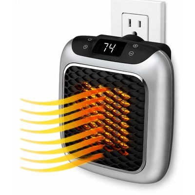 Mini Aquecedor Portátil Elétrico com Display Digital e Timer 110v