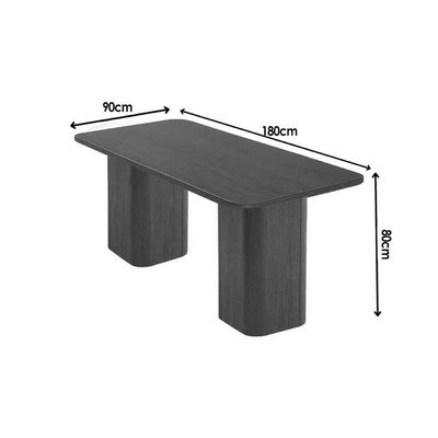 Mesa Sala Jantar Maldivas + 6 Cad Havana Naturale Rufato