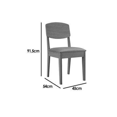 Mesa Sala Jantar Pietá + 6 Cad Havana Natural/Capucci Rufato