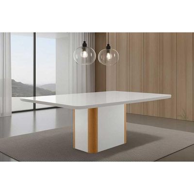 Mesa Sala Jantar Pietá + 6 Cad Havana Natural/Capucci Rufato