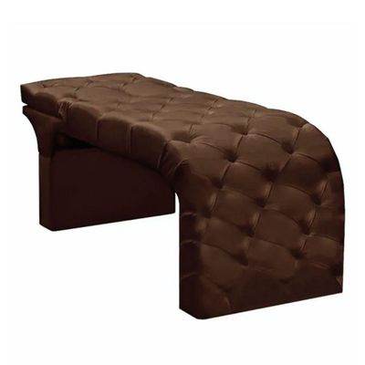 Maca Estofada Estética Cílios Regulável Spa Suede Maitê Marrom