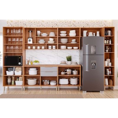 Cozinha Completa 7 Peças Celeste C114 Cinamomo/Platina MGM