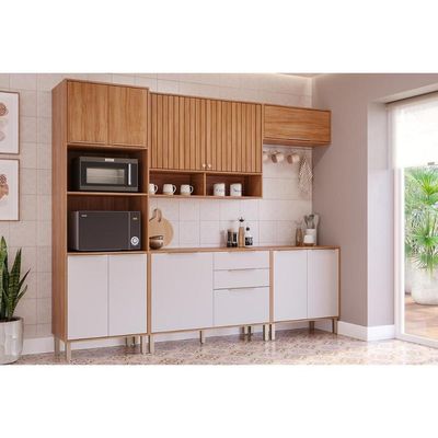Cozinha Completa 5 Peças Divina CZ606 Cinamomo/Off White MGM