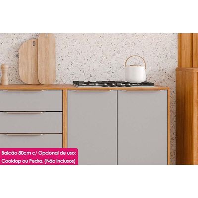 Cozinha Completa 7 Peças Celeste C114 Cinamomo/Platina MGM