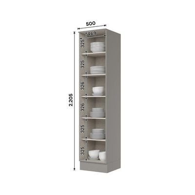 Paneleiro Cozinha Americana 1 Porta 50cm Branco Henn