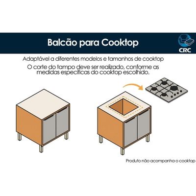 Cozinha Completa 7 Peças Esplêndida C7P185 Off White MGM