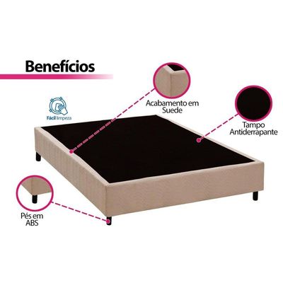 Cama Box CRC Queen +Colchão Molas Hotel Boutique Ortobom 158